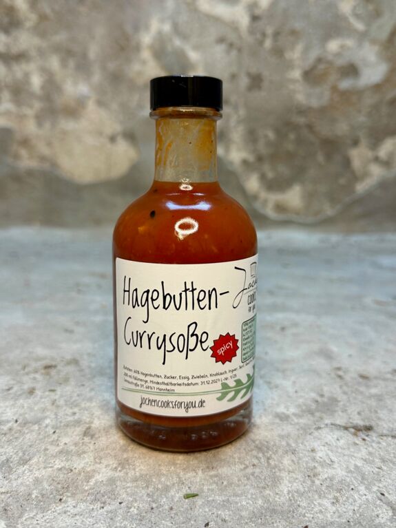 Hagebutten-Currysoße.